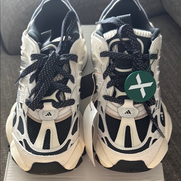 Adidas Black and White Sneakers - Picture 3 of 4